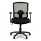 Alera Etros Series 18.03 in. to 21.96 in. Seat Height Mesh Mid-Back Chair - Black